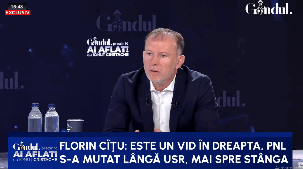 Florin Cîțu anunță că e loc de un nou partid liberal conservator: PNL s-a mutat spre centru-stânga
