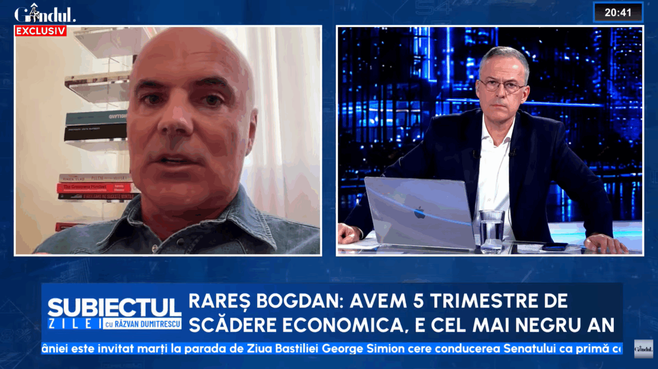 Rareș Bogdan, avertisment dur despre economie: „E cel mai negru an după 5 semestre de scădere economică”