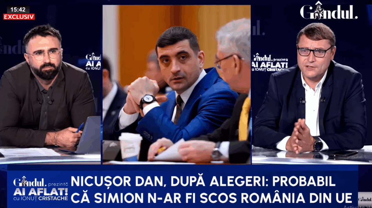 Nicușor Dan a admis că și-a indus în eroare electoratul în legătură cu Simion. Vladimir Ionaș: Președintele a câștigat alegerile ca să nu câștige el
