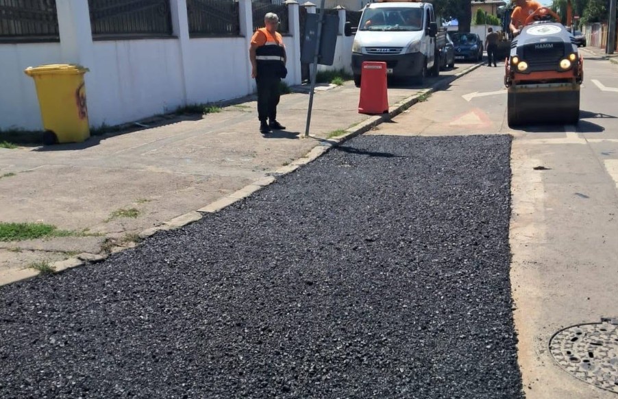 (P) Infrastructură Sector 5. Societatea Infrastructură S5 S.A. a intervenit în zona străzii Vidului, la intersecție cu Șos. Alexandriei