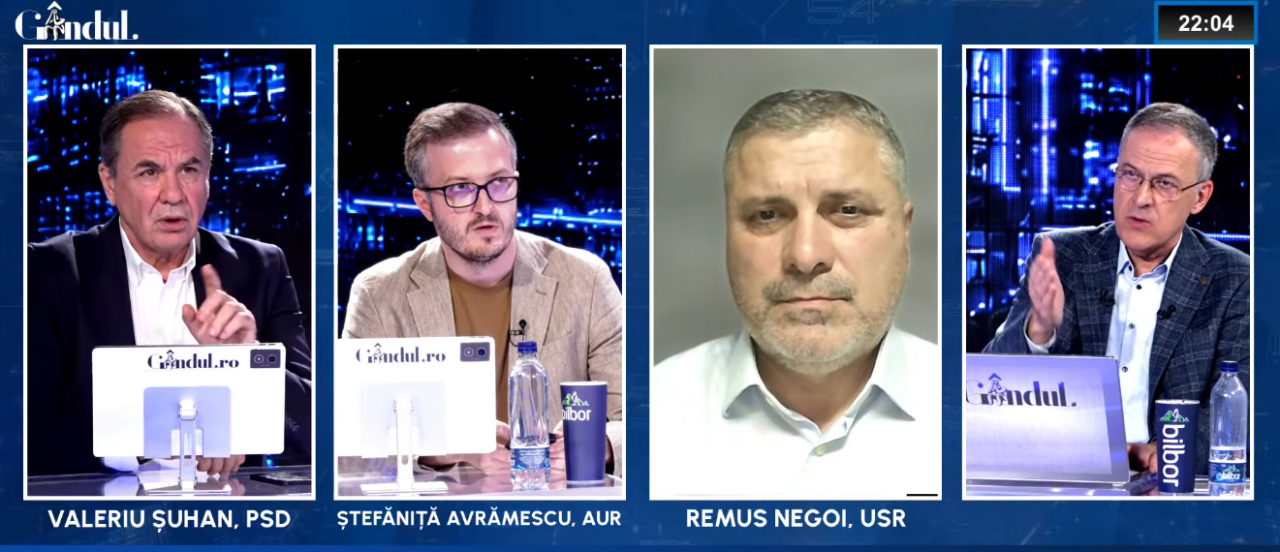 Scandal în platoul emisiunii „Subiectul Zilei”. Valeriu Șuhan de la PSD și senator USR Remus Negoi s-au ceartat pe programul SAFE