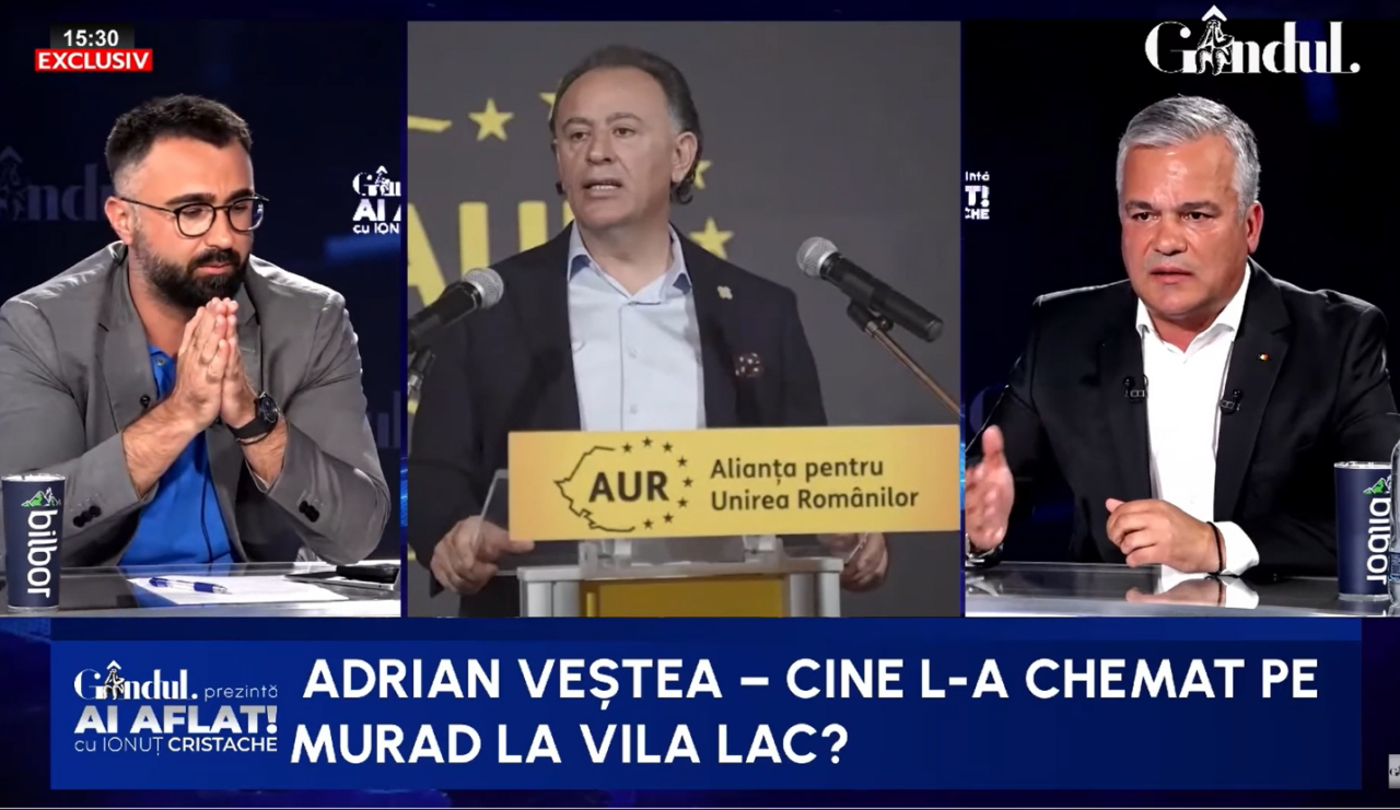 Adrian Veștea dezvăluie culisele întâlnirii cu Murad de la Vila Lac: Nu a fost niciun fel de încercare de rupere a AUR