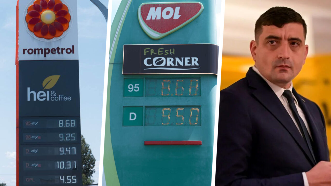 George Simion acuză guvernarea „pro-europeană” și postează poze cu prețul carburanților