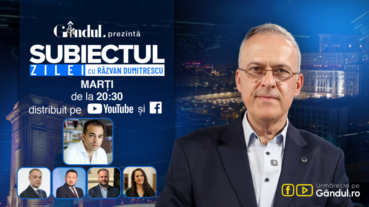 „Subiectul Zilei cu Răzvan Dumitrescu” începe joi, 23 iulie, de la ora 20:30, live pe Gândul. În exclusivitate Ștefan Popescu, dezvăluiri despre ajutoarele României pentru Ucraina.