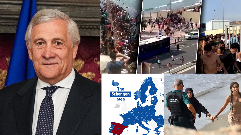 Italia cere suspendarea Spaniei din Spaţiul Schengen după criza migranților de la Ceuta
