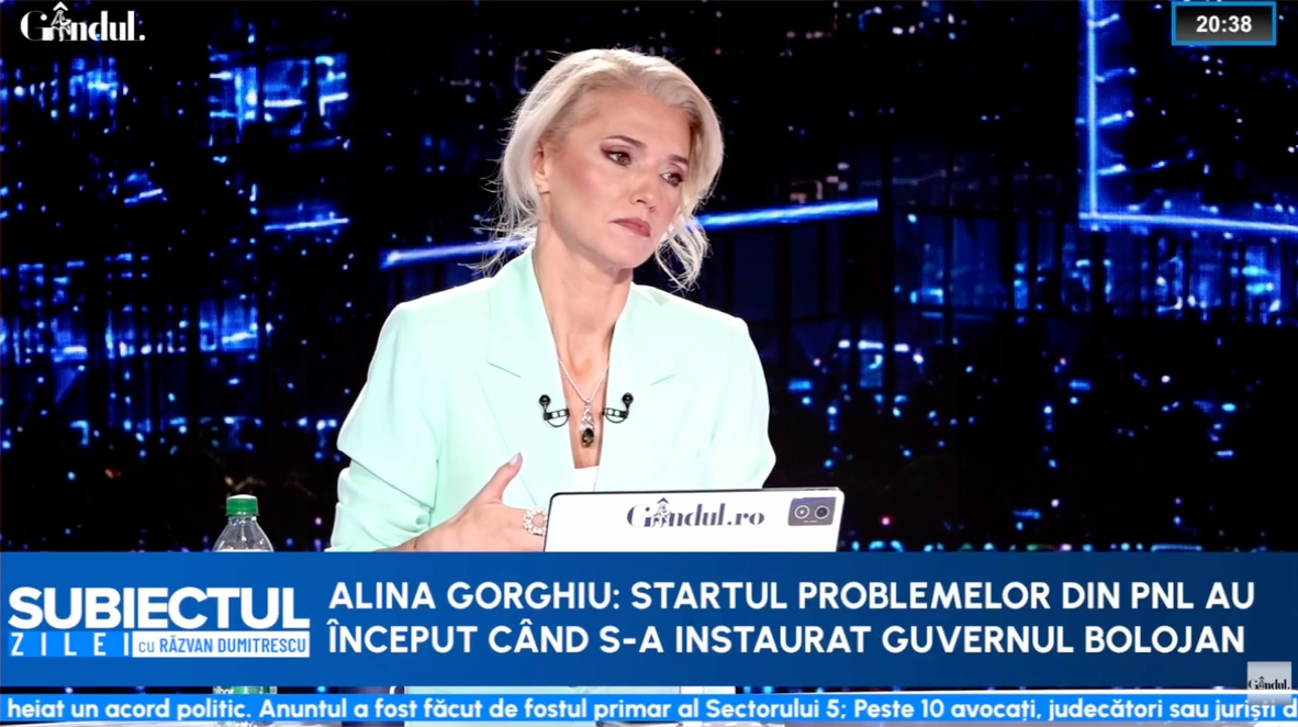 Alina Gorghiu, atacuri în rafale la gruparea Bolojan din PNL: Problemele din partid au apărut când Bolojan a ajuns premier