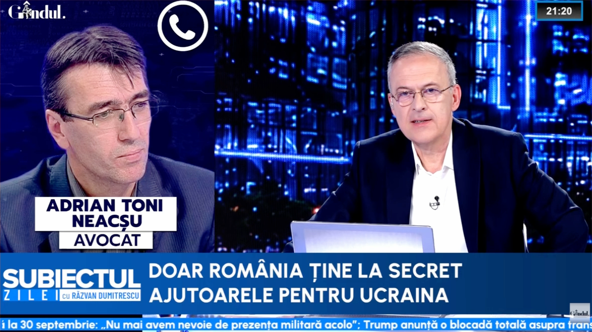 Toni Neacșu spune că guvernul lui Bolojan e acoperit de lege. Plătește doar o amendă dacă nu spune cu ce a ajutat Ucraina