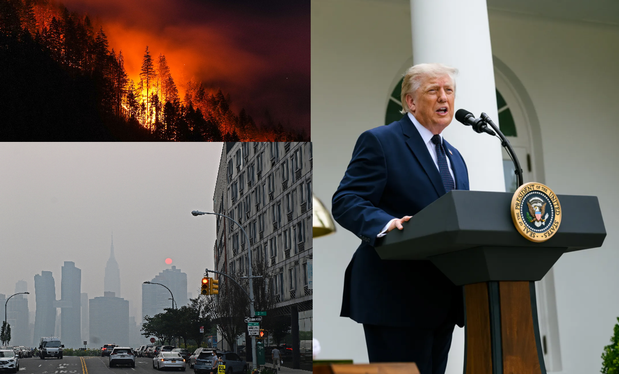 Trump amenință Canada cu noi tarife după ce fumul incendiilor de vegetație a poluat aerul mai multor state americane