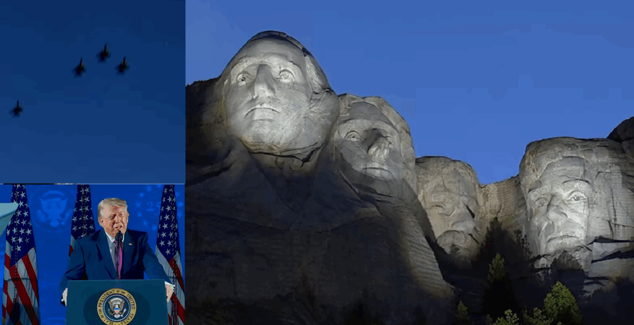 Trump, într-un discurs istoric la Muntele Rushmore, anunță începerea festivităților de Ziua Independenței