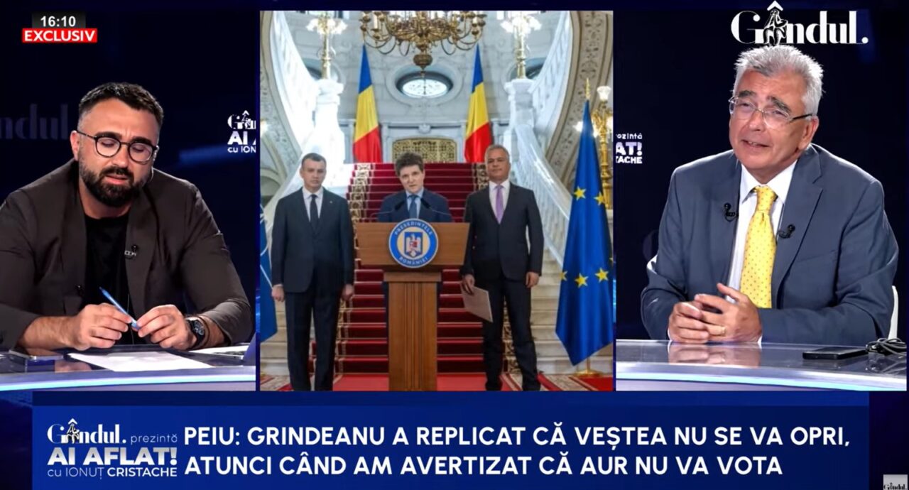 Petrișor Peiu, dezvăluiri despre negocierile din timpul formării Guvernului: „M-am văzut cu Grindeanu ca să-i spun să-l oprească pe Veștea să meargă la sediul AUR, să nu se facă de râs/Grindeanu mi-a spus că Veștea s-a umflat și că joacă politic pe cont propriu”