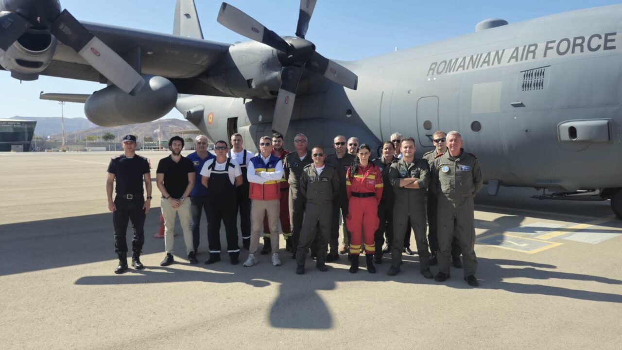 Al 12-lea zbor umanitar al României din Fâșia Gaza. 20 de persoane au fost evacuate pentru îngrijiri medicale de urgență, printre care cinci copii