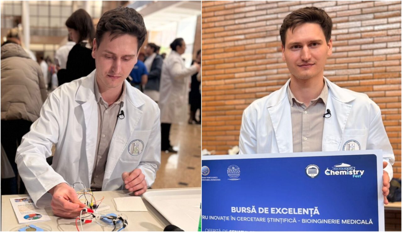 Povestea lui Cosmin Pauliuc, tânărul cercetător care a inventat „pielea artificială”. Doctorandul de la Politehnica București revoluționează domeniul bioingineriei