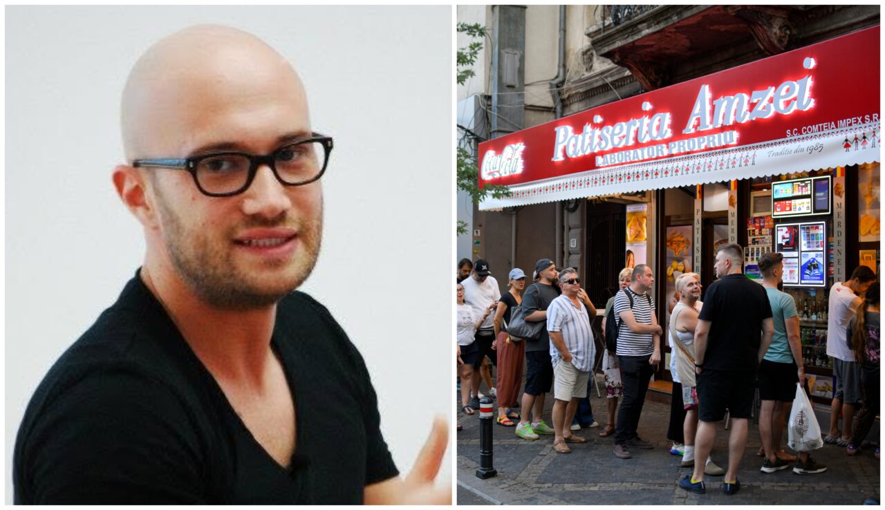 Mihai Bendeac în sceneta „Merdeneaua”. Actorul intervine în controversa generată de Mița Biciclista