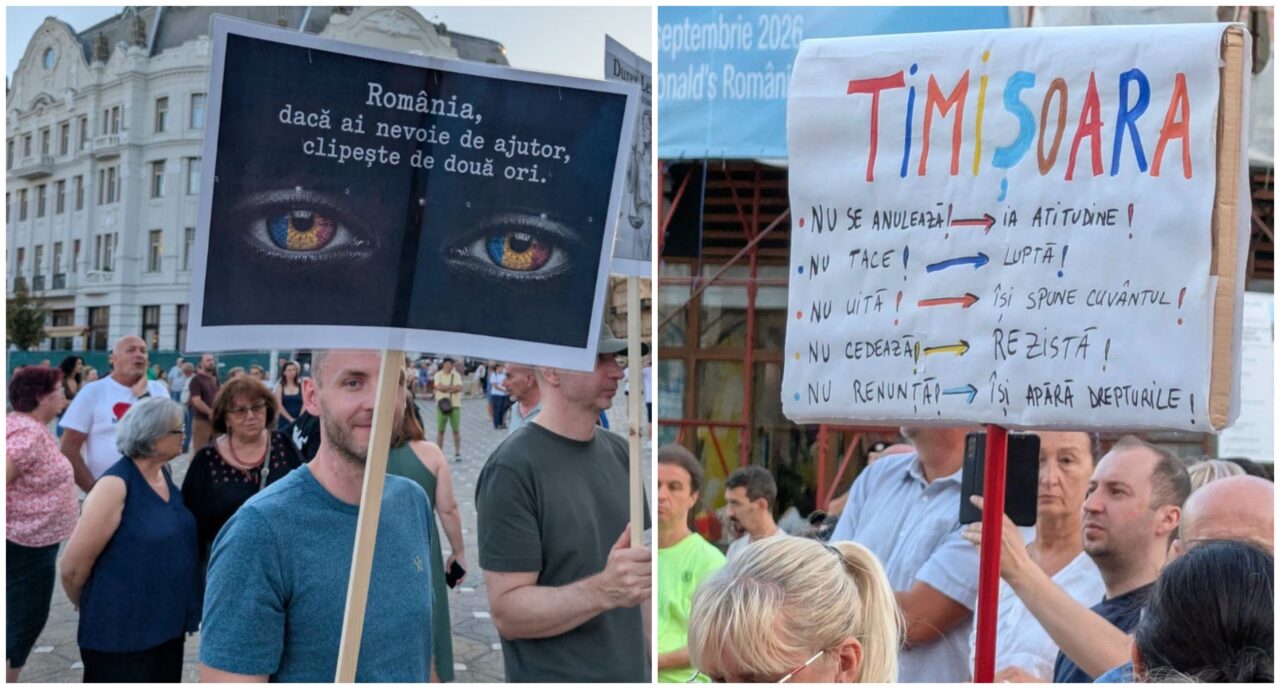 Un nou mini-miting pentru Fritz la Timișoara. Șeful USR le mulțumește participanților și denunță „mafia sistemului”