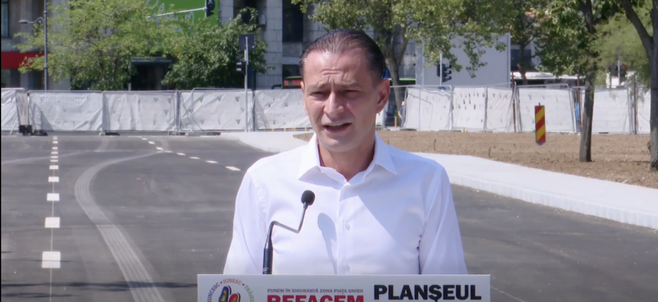 Se redeschide un drum care traversează Planșeul Unirii. Când spune Daniel Băluță că putem traversa Piața Unirii cu mașina