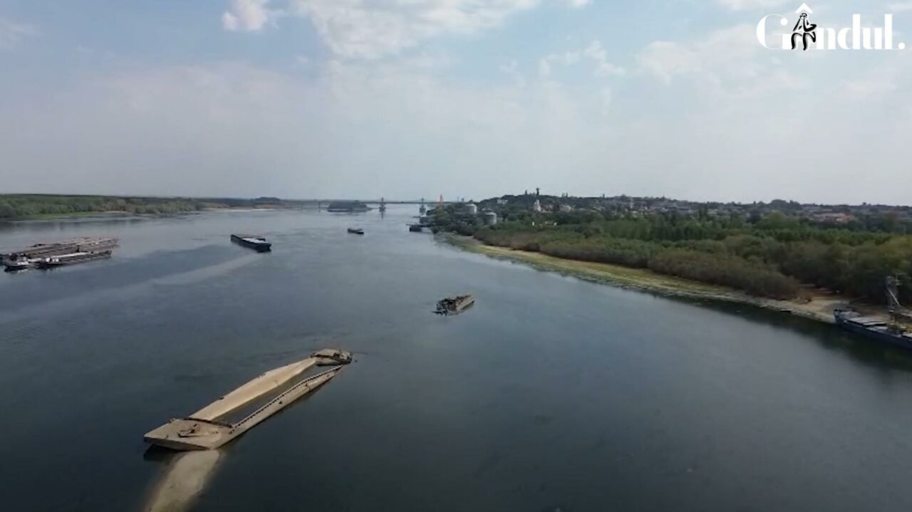 Dunărea crește până pe 4 septembrie, când va scădea din nou: Ar trebui să crească cu 80 de centimetri pentru navigație