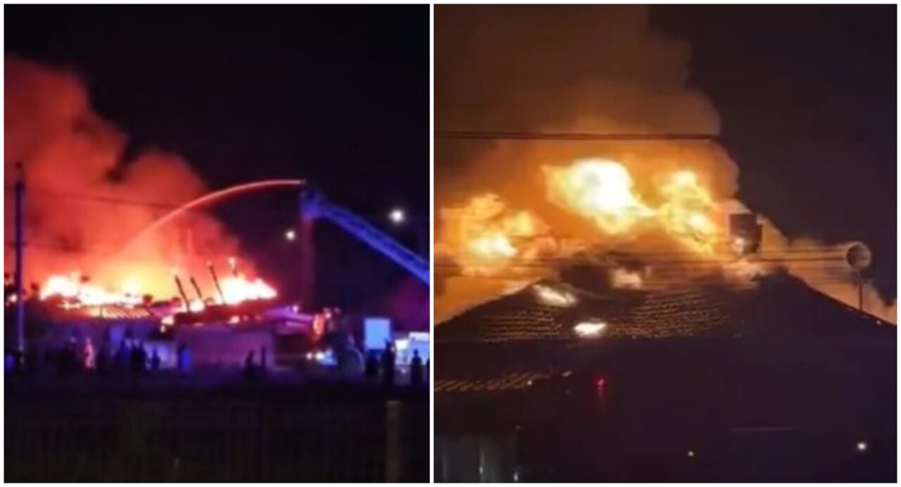 Incendiu de proporții la un complex de locuințe sociale din Timiș. Un bărbat a murit încercând să își salveze câinele