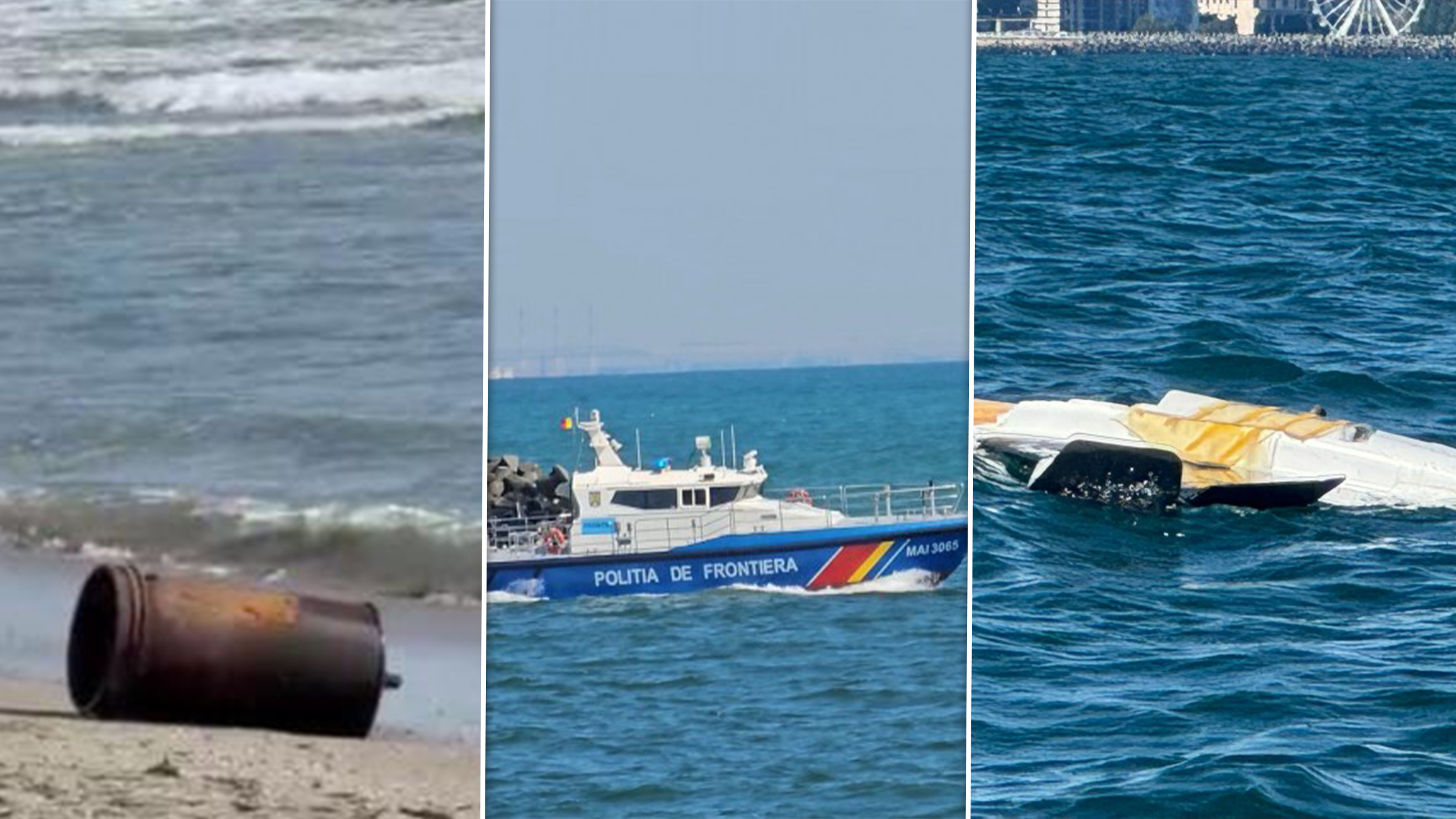 Alertă dublă pe litoral duminică. Ce a scos un turist din valuri la Eforie Nord și ce plutea în Portul Tomis