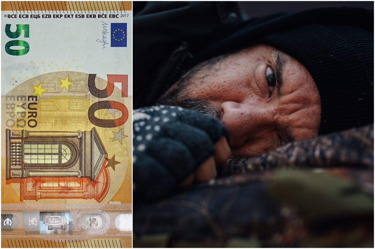 Un om al străzii a împărțit trecătorilor bancnote de 50 de euro, într-un oraș italian. Misterul lui Haider, irakianul care trăiește într-un cort