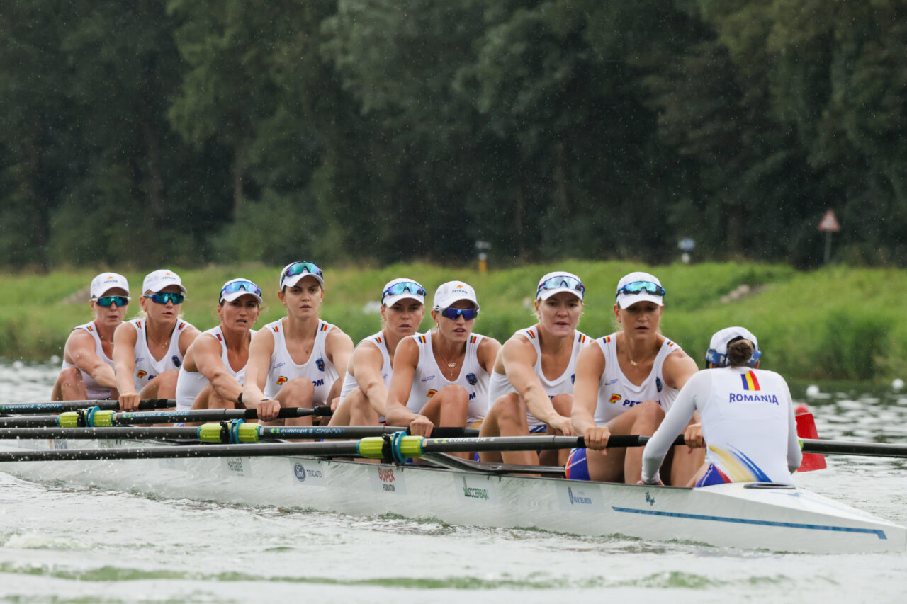 România, aur dublu la Campionatele Mondiale de canotaj de la Amsterdam. Victorie pentru echipajul feminin de 8+1, cu cel mai bun timp din istorie