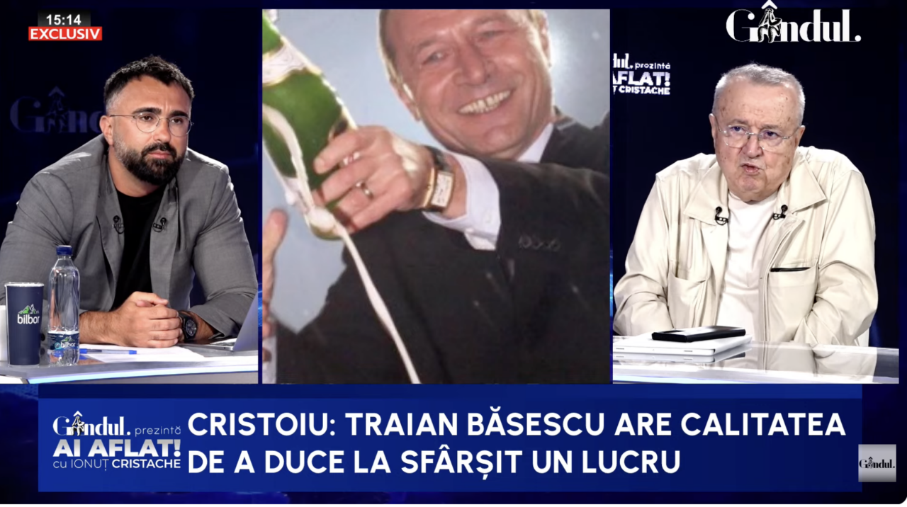 Ion Cristoiu îl vrea pe Traian Băsescu la Palatul Victoria: „Ar fi un foarte bun premier, e un bun administrator. Este un tip extraordinar de pragmatic.”