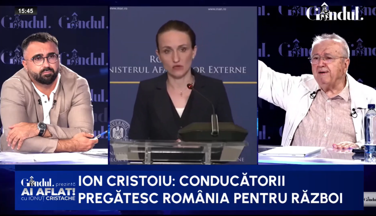 Cristoiu, verdict după declarațiile dure ale Oanei Țoiu: Pregătesc psihologic România pentru război