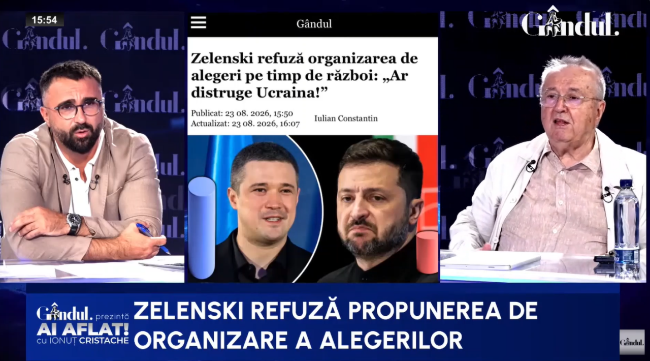 Cristoiu critică explicațiile lui Zelenski pentru refuzul de a organiza noi alegeri: Fedorov nu e de capul lui