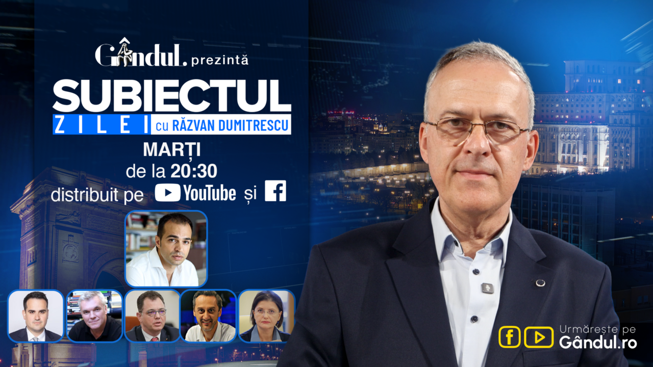 „Subiectul Zilei” cu Răzvan Dumitrescu începe marți, 11 august, de la ora 20:30, live pe Gândul. În exclusivitate Ștefan Popescu, dezvăluiri despre dezvăluiri despre crizele care ne fac să trăim cu frica zilei de mâine