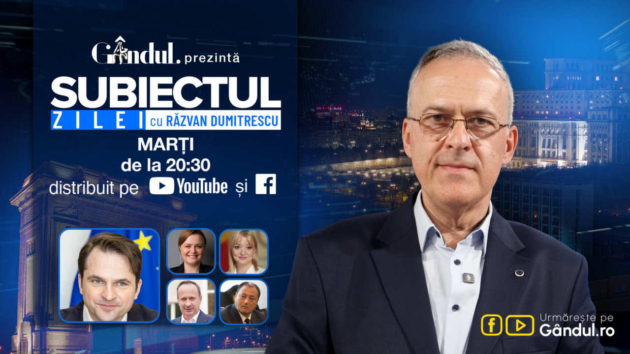 „Subiectul Zilei cu Răzvan Dumitrescu” începe marți, 18 august, de la ora 20:30, live pe Gândul. În exclusivitate Sebastian Burduja, dezvăluiri despre criza energetică. Cine a lăsat țara fără curent electric