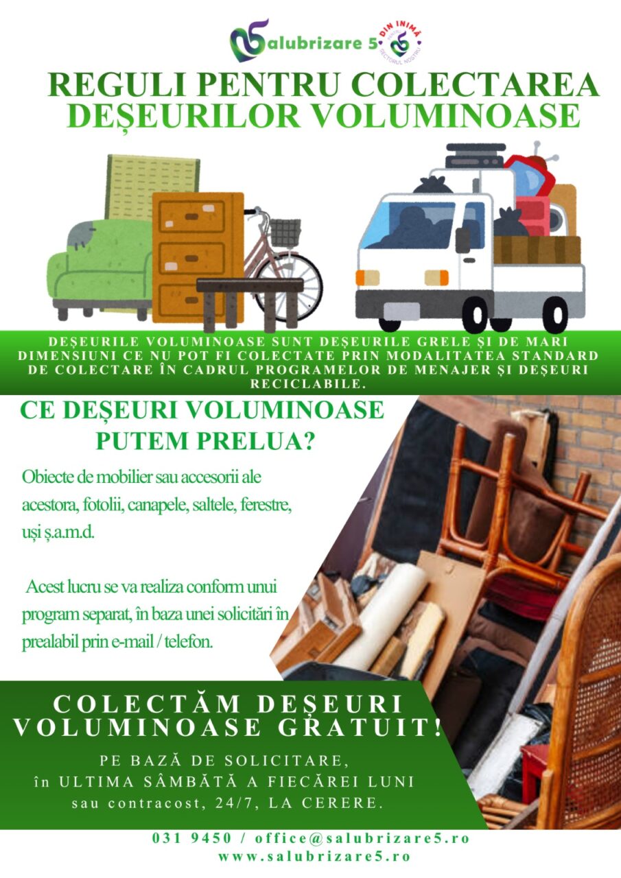 (P) Salubrizare S5. Cum reciclăm deșeurile voluminoase
