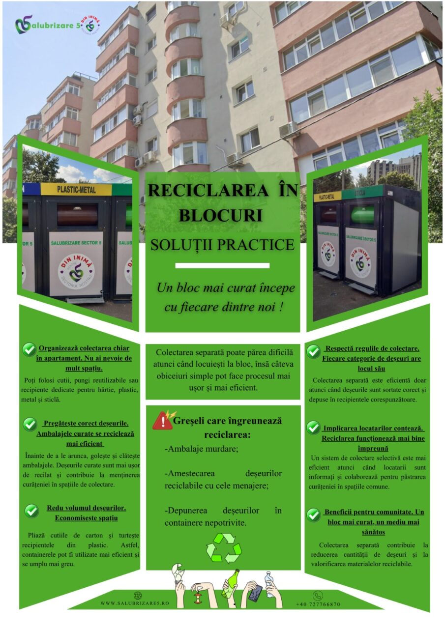 (P) Salubrizare S5. Soluții practice pentru reciclarea în blocuri