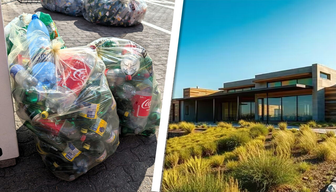 În 2022, un cuplu de pensionari a decis să construiască o vilă de lux, de 305 mp, folosind doar sticle reciclabile. Cum arată casa acum, terminată