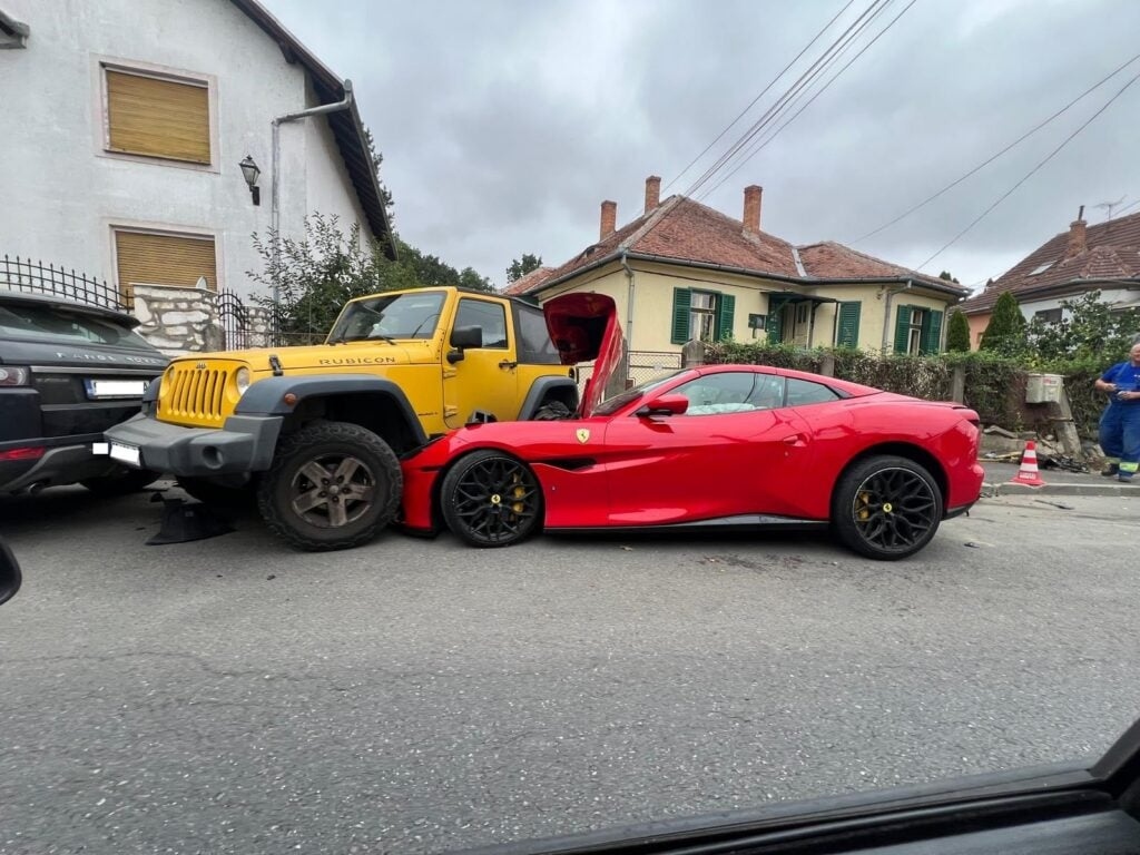 Șoferul care a făcut accident cu Ferrari în Sibiu, reținut pentru conducere sub influența alcoolului: 2,18 g/l alcool pur în sânge