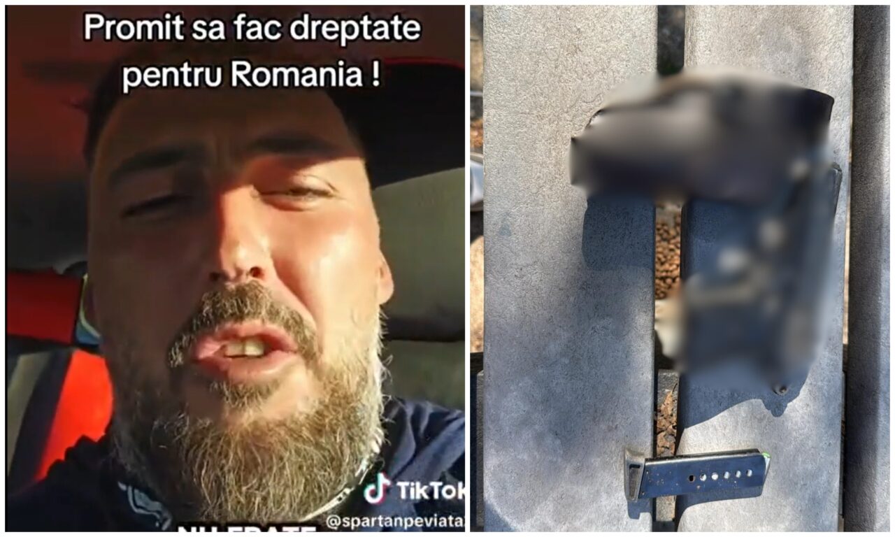 Un bărbat din grupul lui Ciprian Pamfile, prins cu un pistol asupra sa