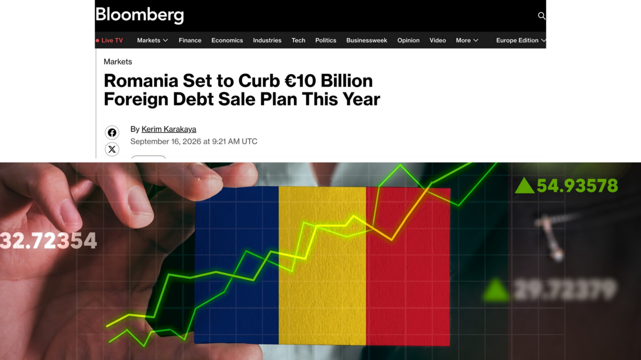 Bloomberg analizează situația financiară a României: „Țara se pregătește să reducă planul de vânzare a datoriei externe”