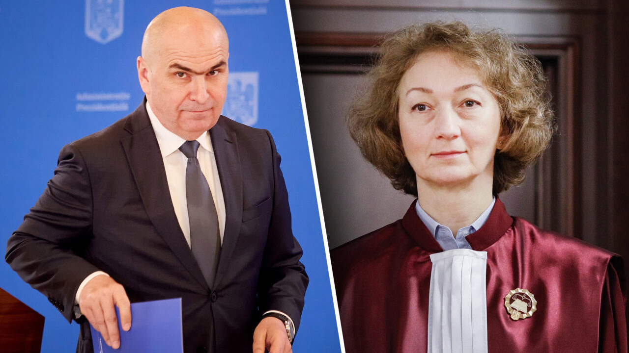 Filmul întâlnirii lui Bolojan cu șefa CCR. Cei doi au fost surprinși de camerele Parlamentului, înainte să intre în biroul lui Mircea Abrudean. Cât a durat întrevederea