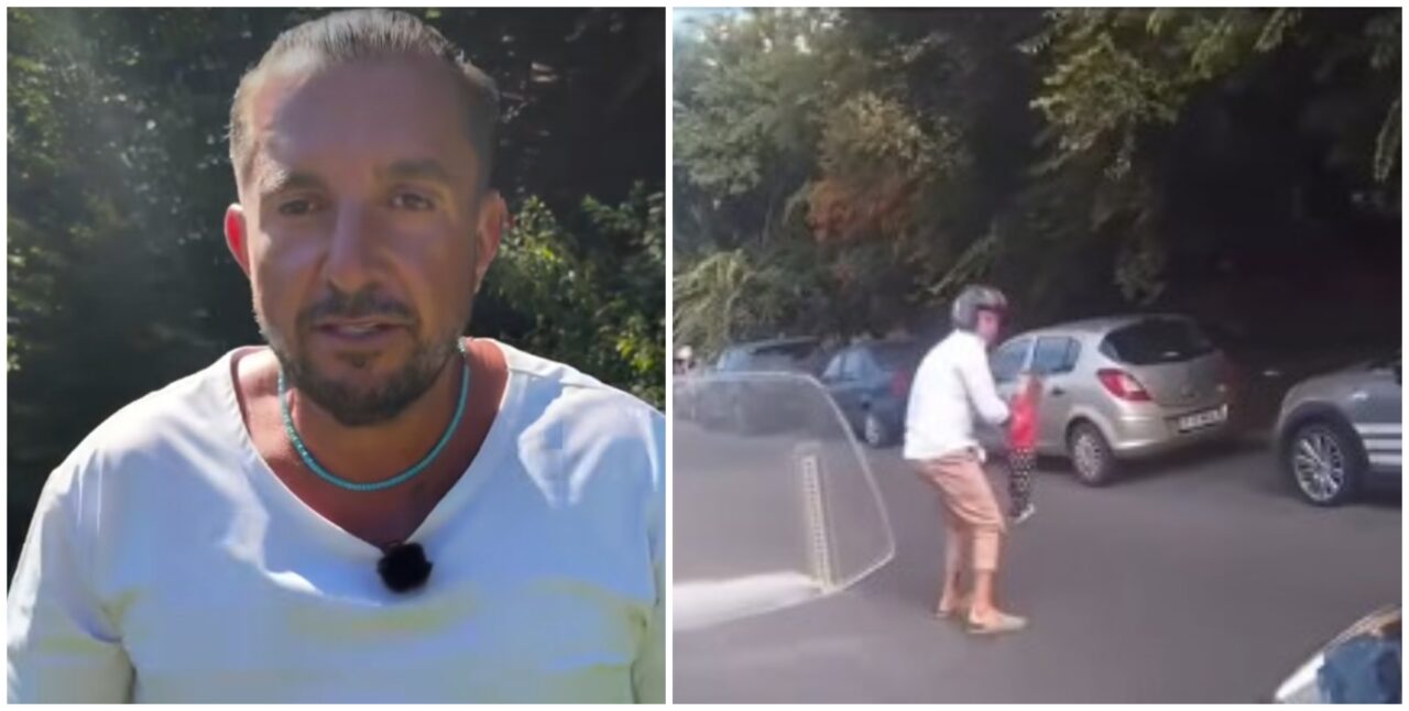 Declarațiile tulburătoare ale motociclistului care a salvat o fetiță de aproape doi ani dintre maşini. Copila era singură, pe un bulevard aglomerat