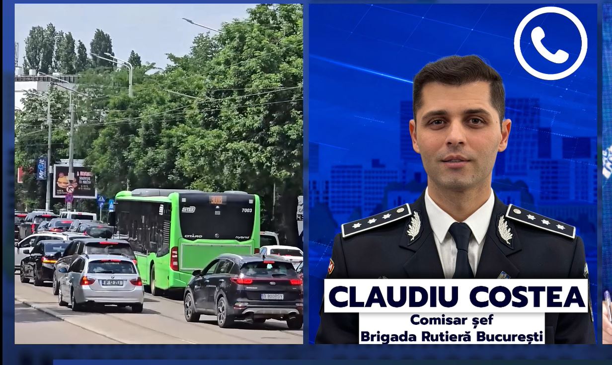 Mai putem scăpa de traficul infernal din București? Comisar Brigada Rutieră: „Distanța de acasă până la școală este foarte scurtă, iar unii aleg să folosească mașina”