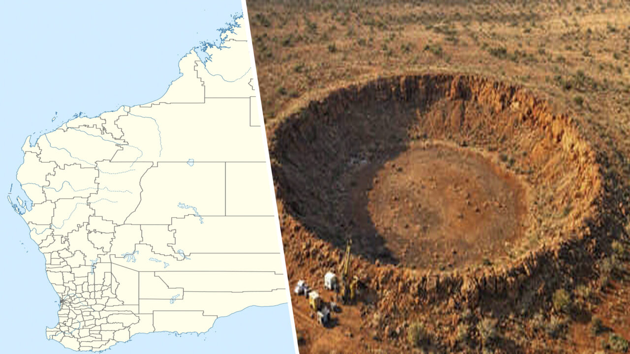 În 2007, un geolog a observat un cerc uriaș pe Google Earth, cu diametrul de 260 de metri. În 2012, minerii au descoperit acolo ceva neobișnuit