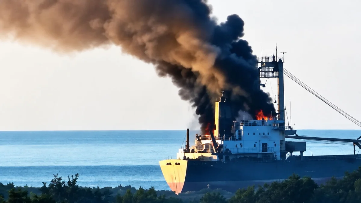 Dronă rusească lovește o navă turcească lângă Bâstroe, la nord de Sulina. Bilanț tragic: 2 morți și 13 răniți