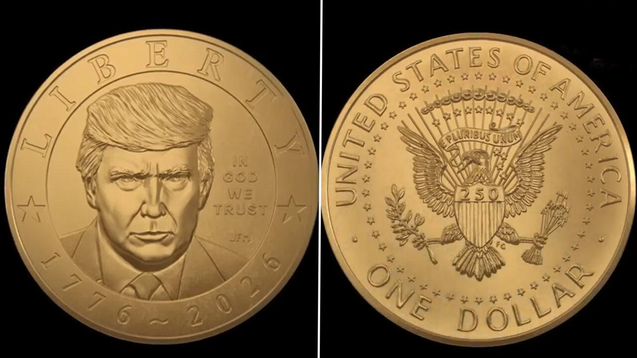 Trump devine primul președinte în viață care apare pe o monedă americană în ultimul secol. Portretul lui a ajuns pe moneda de 1 dolar