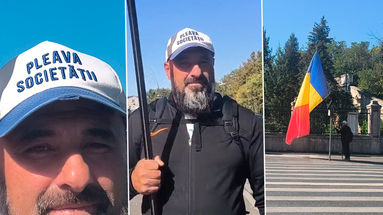 Un al treilea stegar dac şi-a făcut apariţia în poarta Parlamentului. Ce revendicări are