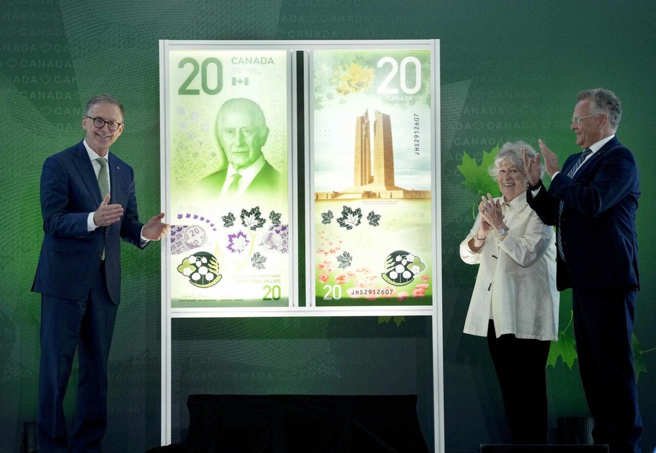 Regele Charles al III-lea apare pentru prima dată pe noua bancnotă de 20 de dolari a Canadei