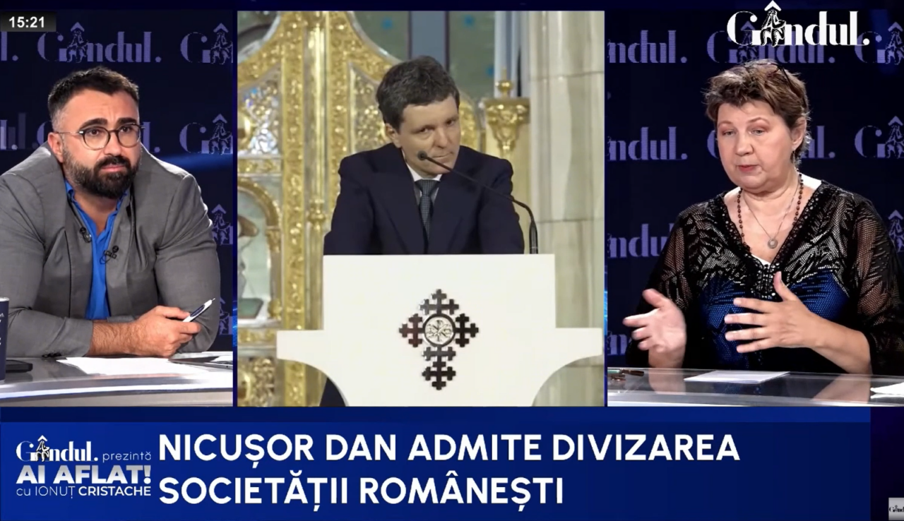 Corina Drăgotescu, verdict necruțător: /Nicușor Dan avea nevoie de imaginea din Catedrală/Președintele iese șifonat