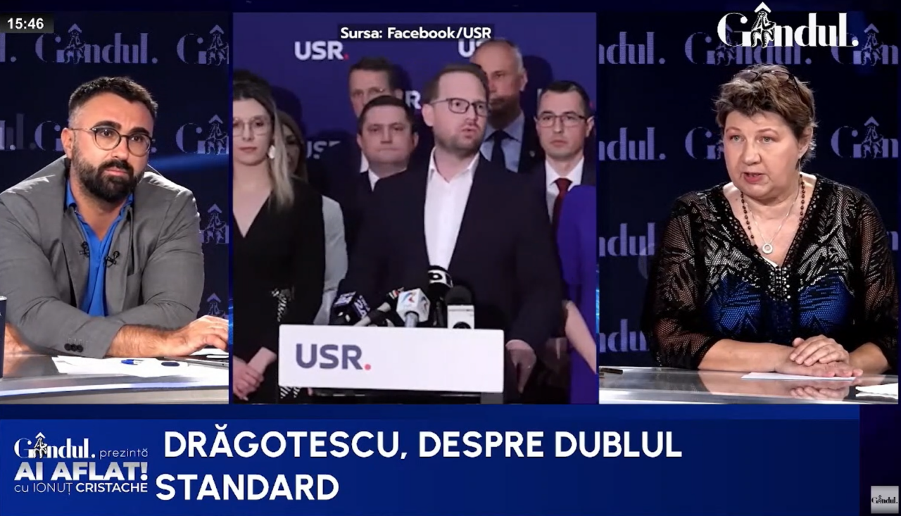 „USR a ridicat steagul standardului moral”. De ce nu a votat Corina Drăgotescu cu USR
