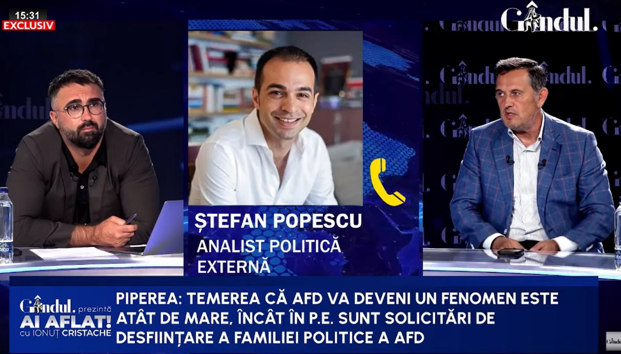 Piperea, dezvăluire uluitoare de la Strasbourg. Ce pregătește Parlamentul European pentru a frâna ascensiunea AfD