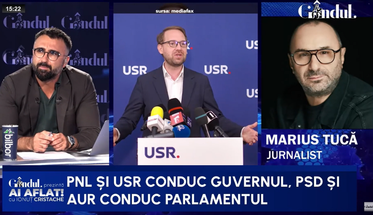 Marius Tucă intervine în scandalul Dominic Fritz: Sunt la putere o minoritate și conduc România