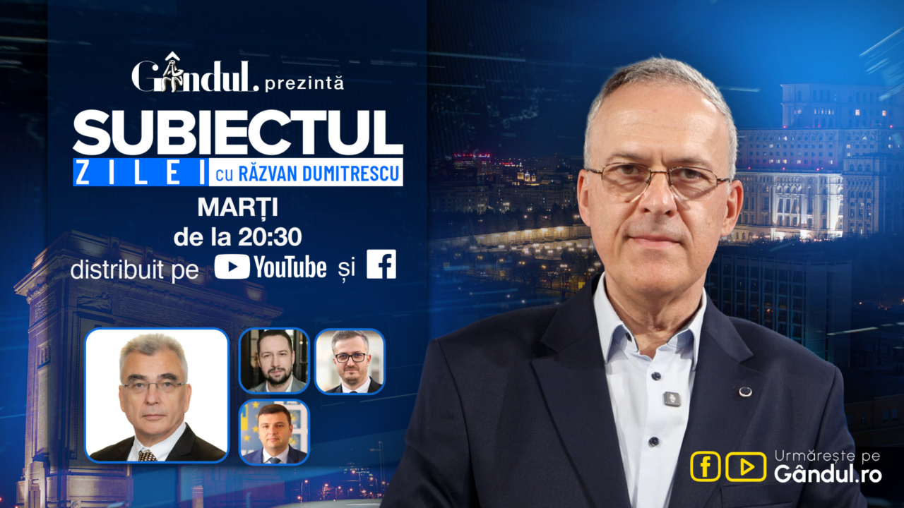 „Subiectul Zilei cu Răzvan Dumitrescu” începe marți, 01 septembrie, de la ora 20:30, live pe Gândul. În exclusivitate, Petrișor Peiu, dezvăluiri despre noul guvern