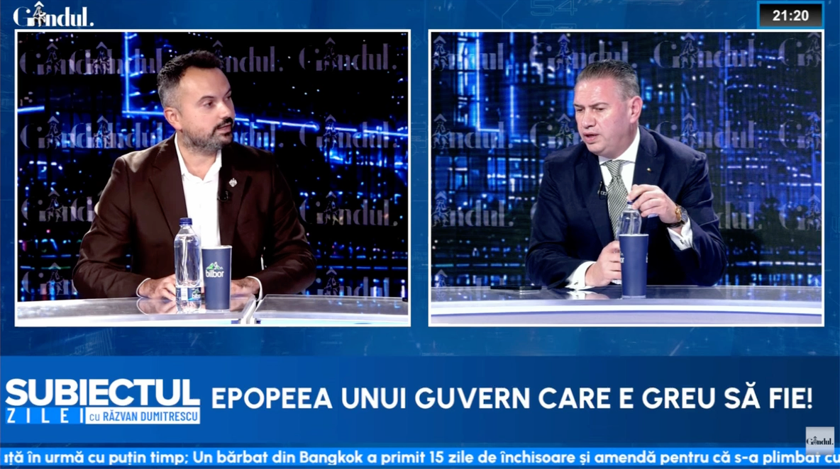 Cine a băgat România în criză? Scandal în platoul Gândul între Ben Oni Ardelean (PNL) și Fabian Radu (AUR) pe situația din țară