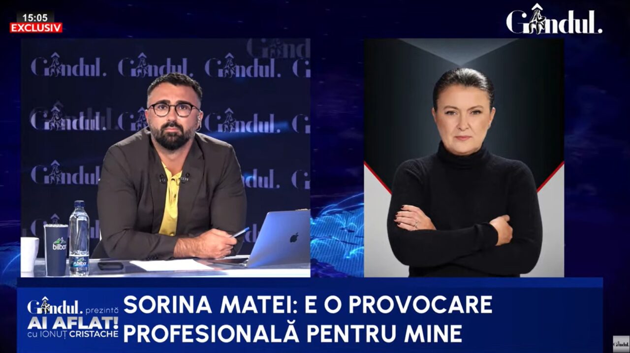 Primele declarații ale Sorinei Matei, după numirea la conducerea interimară a TVR: „Vreau să punem accentul pe jurnalism / Mă interesează conținutul, să fie echidistant și echilibrat / Nu dau pe nimeni afară”